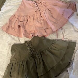 TWO Shein matching skirts